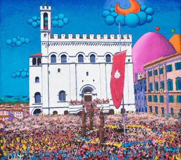Gubbio piazza
